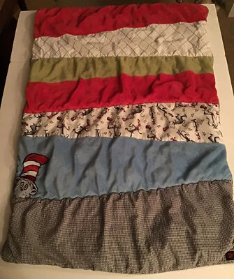 Edredom edredom para bebê Dr Seuss gato no chapéu berço  - Imagem 1 de 4