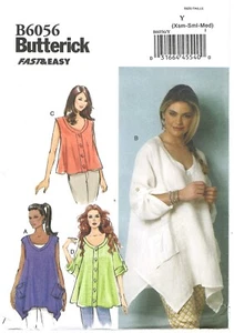 2014 Butterick B6056 Misses Top size Y XS-M sewing pattern uncut - Picture 1 of 3
