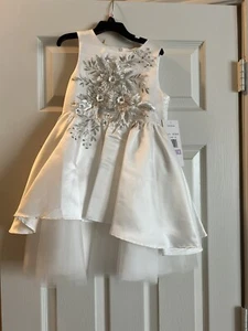 NWT Rare Editions Formal off-white size 6 girl dress - Picture 1 of 5