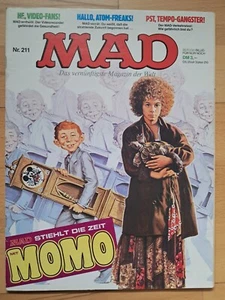 Alemán MAD Nº211 - EXCELENTE Z1 ORIGINAL BSV COMICHEFT Sátira Alfred E.Neumann - Imagen 1 de 3