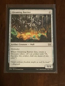 Magic the Gathering Double Masters Gleaming Barrier - Picture 1 of 2