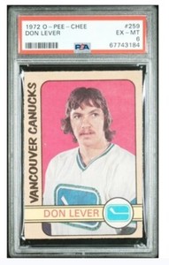 1972-73  O Pee Chee Hockey #259 Don Lever SP RC PSA 6 ExMt