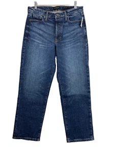 New Banana Republic Button Fly High Rise Straight Jean Women's Size 29 NWT $110 - Picture 1 of 11