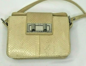 Rebecca Minkoff waters Embossed Small Leather Crossbody Shoulder Bag Purse Chain - Picture 1 of 7
