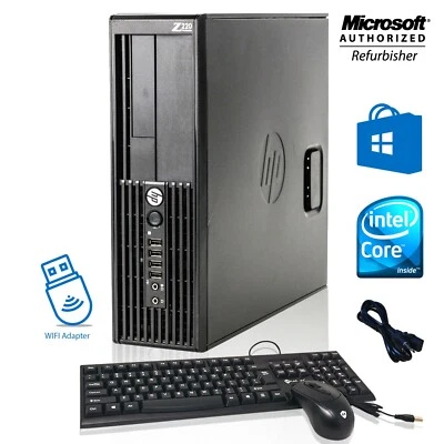 HP Z220 SFF Desktop computer i5 16GB 256GB-1TB SSD Win 10 WIFI Free shipping - Imagem 1 de 4