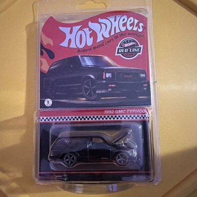 GMC Typhoon 1992 negro exclusivo Hot Wheels 2024 RLC en protector nuevo Foto 1 de 2