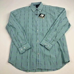 Tailorbyrd 18 NEW Check Green Blue Boy's Dress Shirt - Picture 1 of 7