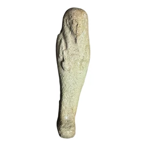 Altägyptische handgeschnitzte Fayence glasierter Stein Ushabti Figur - Grabkunst - Bild 1 von 7