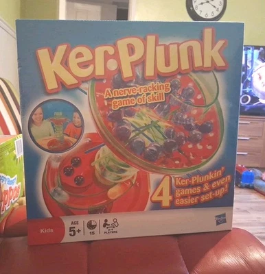 KER-PLUNK SKILL GAME MB GAMES 2011 FAMILY FUN FREE UK POST KERPLUNK NEW SEALED - Image 1 of 3