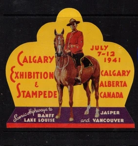 Canada - 1941 Calgary Exhibition & Stampede - Mounty on Horse - Picture 1 of 1