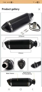 Silenciador de escape 1,5-2" entrada con DB Killer extraíble para calle/deporte... - Imagen 1 de 1