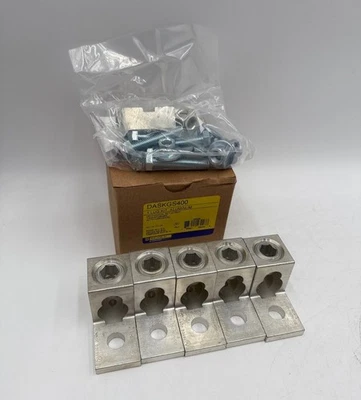 Juego mecánico de terminales Square D DASKGS400 tornillo aluminio Foto 1 de 4