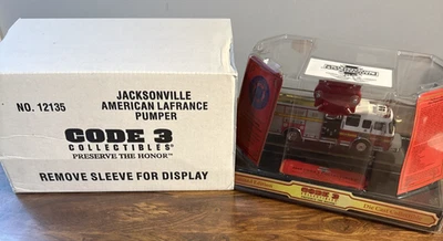 Camión bombeador Code 3 Jacksonville Fire Dept motor e-32 American Lafrance nuevo Foto 1 de 4