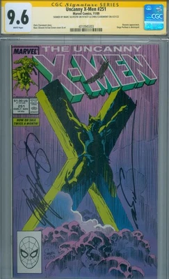 X-MEN # 251 (1989) CGC 9.6 "SIGNED by CHRIS CLAREMONT and MARC SILVESTRI" !!! - Image 1 of 2