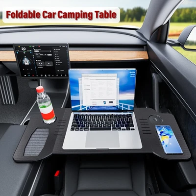 Desk for Tesla Model 3 / Y / S 2025 Car Steering Wheel Laptop Tray Food Desk - Image 1 of 4