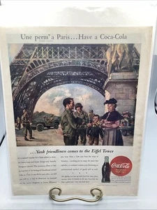 Vintage 1945 Coca-Cola 13x11in Print Advertisement-US Military - Picture 1 of 4