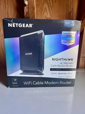 Netgear Nighthawk AC1900 WiFi 5 DOCSIS 3.0 Cable Modem Router C7000 - Image 1 of 4
