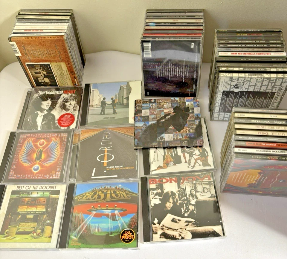 Rock Classic Hard Rock Pop Metal 44 CDs Lot Prince Ozzy Eagles Metallica Rush - Image 1 of 4
