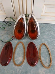 CAR LIGHTS. Vintage Retro Classic Car Teardrop - Picture 1 of 5