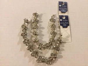 Lotto di due perline di luna blu 7" pollici fili di perle di vetro trasparente, 2013 - Foto 1 di 6