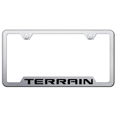 Marco de matrícula recortado para GMC Terrain cepillado [con licencia oficial] Foto 1 de 2