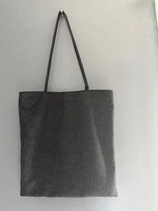 J Jill Wool Blend Textured Tote Bag Cozy Casual Chic Shoulder Purse Accessory - Picture 1 of 7