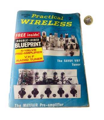 Magazine Practical Wireless November 1962 Mag Vintage ra - Image 1 of 3