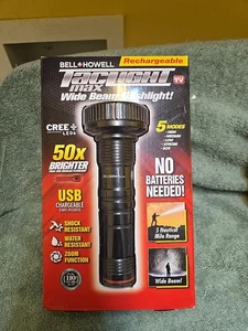 Bell and Howell TacLight MAX Wide Beam Flashlight Rechargeable BRAND NEW SEALED - Picture 1 of 3