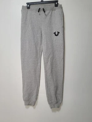 Calça de moletom True Religion logotipo feminino tamanho G cinza adolescentes - Imagem 1 de 4