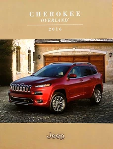 2016 JEEP CHEROKEE OVERLAND EDITION—U.S. DEALER SALES FOLDER/BROCHURE—NEAR MINT - Picture 1 of 1