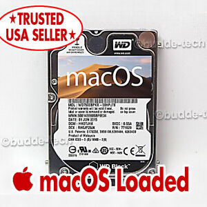 Macbook Pro Hard Drive Loaded w/ macOS Mojave 10.14 500GB 2.5" 2012 A1278 A1286 