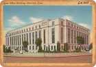 Metal Sign - Connecticut Postcard - State Office Building, Hartford, Conn. 1