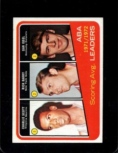 1972-73 TOPPS #259 RICK BARRY/DAN ISSEL VGEX ABA LEAGUE LEADERS *X61362