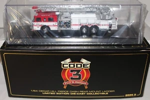 CODE 3 COLLECTIBLES Cedar Hill Fire Dept. Pierce Dash RearMount Ladder Quint 212 - Picture 1 of 3