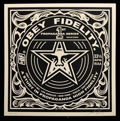 SHEPARD FAIREY hand signiert Party At Moontower box record ed150 2011 obey giant - Bild 1 von 4