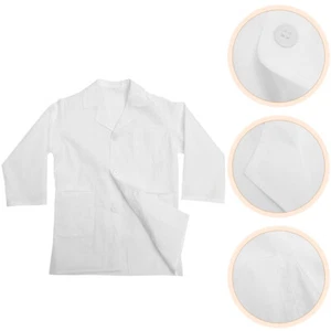 Children's Lab Coat Baby Cloth Scientist Accessory Costume Kids Toddler - Picture 1 of 12