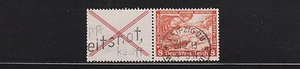 Dt.Reich W 51 "Wagner" waag.Zusammendruck gestempelt einwandfrei - Imagen 1 de 1
