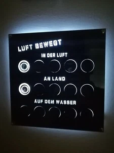 Münzaufsteller 10 Euro Luft bewegt in der Luft an Land auf dem Wasser LED Rahmen - Bild 1 von 8