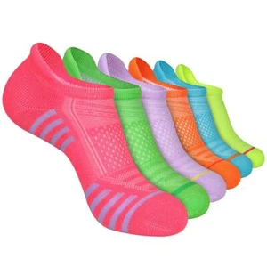 Womens Ankle Socks 6-Pairs Athletic Running Sport Socks With Cushioned Sole - Picture 1 of 7