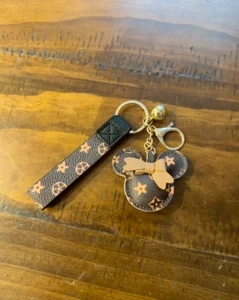 Brown Mickey Mouse Keychain, Mickey Keychains, Disney Keychains, Mickey Mouse - Picture 1 of 4