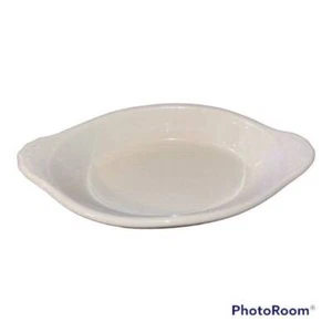 Plato Hall China 526 blanco ovalado galés Rarebit Au Gratin - Imagen 1 de 5