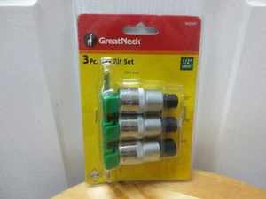 GreatNeck 3-Pc., 1/2" Drive, Hex Bit Set, SAE-Taiwan-(1/2"-5/8") - Picture 1 of 4