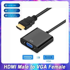 HDMI EINGANG zu VGA AUSGANG - HDMI zu VGA Konverter Adapter Für PC DVD TV Monito - Bild 1 von 11