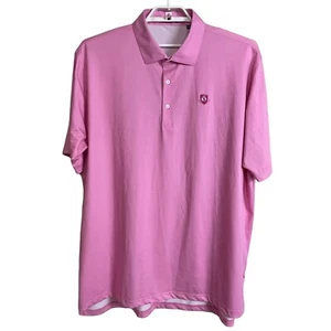 Polo de golf Turtleson 2XL rosa blanco a cuadros para hombre - Imagen 1 de 9