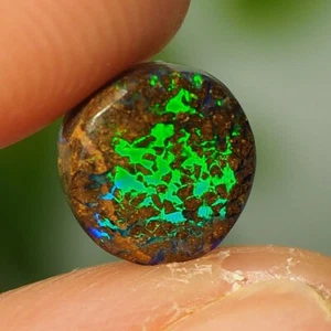 Rare Queensland Boulder Opal Blue Green Bright Color Change 1.95ct - Picture 1 of 2