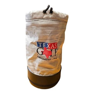 New Jones Practice Cooler Grey Drawstring Ripstop Ice Cold Tote TX Golf Assoc. - Picture 1 of 8