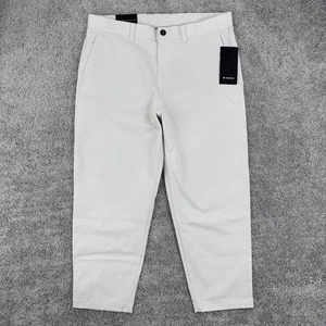 Lululemon Relaxed Tapered Trouser Men’s 38 Bone NWT Chino Pants Tissu - Picture 1 of 13