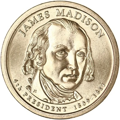2007 D Presidential Dollar James Madison Satin Finish See Pics T212 - Image 1 of 3
