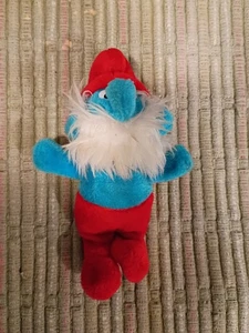 Vintage Papa Smurf Plush Toy Peyo Wallace Berrie Made in Taiwan - Picture 1 of 5