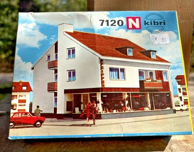 N Scale Kibri Modern Storefront Apartment Kit # 7120 NOS - Image 1 of 4